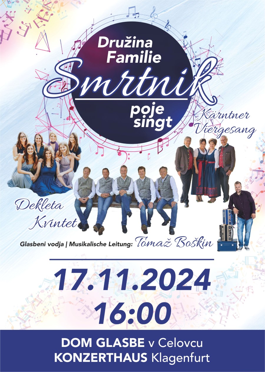 Družina Smrtnik poje/Familie Smrtnik singt